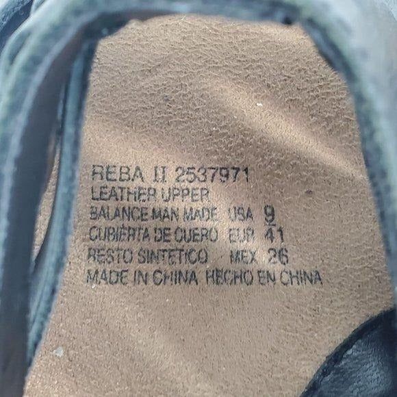 Dr. Scholl's Black Leather Strappy Low Platform Slip-On Sandals Size 9M - Picture 6 of 6